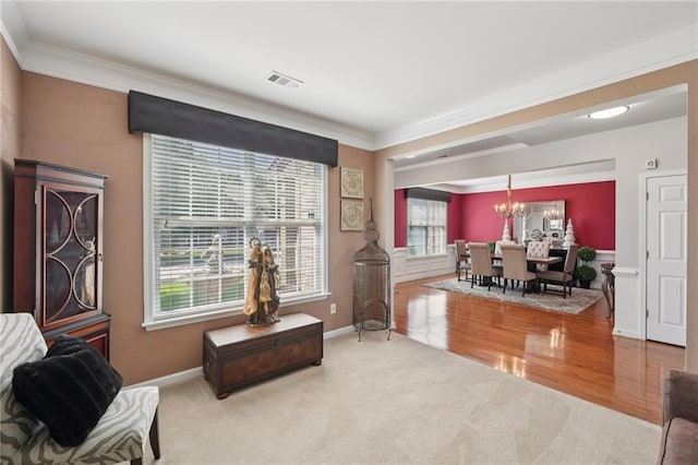 852 Van Briggle Path, Sugar Hill, GA 30518 - carpeted home office with ornamental molding and a chandelier