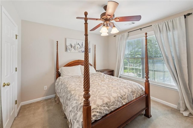 852 Van Briggle Path, Sugar Hill, GA 30518 - bedroom featuring light colored carpet and a ceiling fan