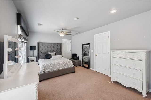 852 Van Briggle Path, Sugar Hill, GA 30518 - bedroom featuring light colored carpet and ceiling fan