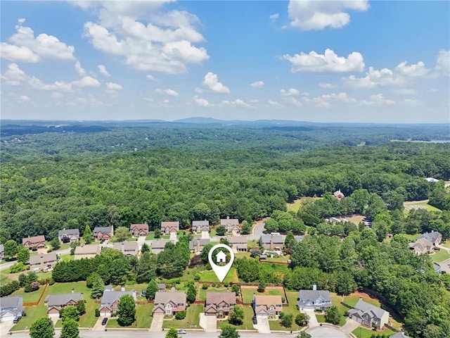 852 Van Briggle Path, Sugar Hill, GA 30518 - aerial perspective of suburban area featuring a forest