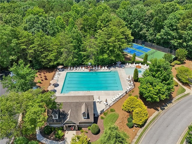 852 Van Briggle Path, Sugar Hill, GA 30518 - drone / aerial view of a pool