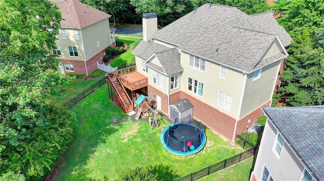 4770 Spring Park Cir, Suwanee, GA 30024 - view from above of property featuring a tree filled landscape