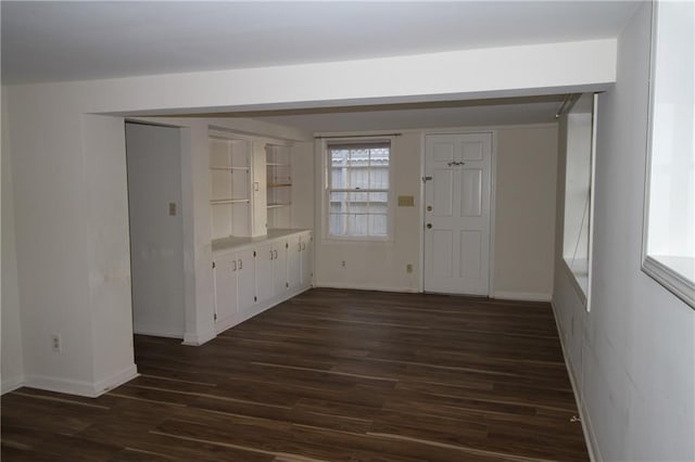 2054 E Roxboro Rd NE, Atlanta, GA 30324 - foyer with dark wood finished floors and baseboards
