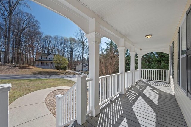 274 Sleepy Hollow Rd, Powder Springs, GA 30127 - wooden terrace with a porch