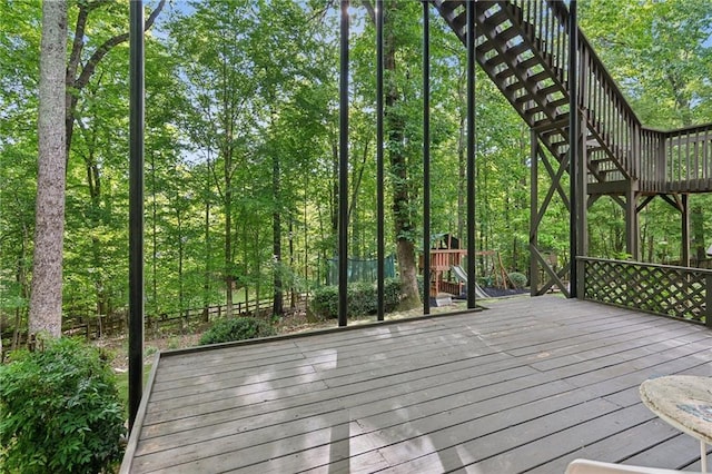 6795 Preston Glen Dr, Alpharetta, GA 30005 - view of wooden terrace