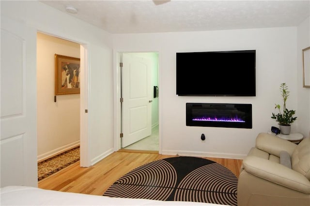 living room featuring hardwood / wood-style flooring