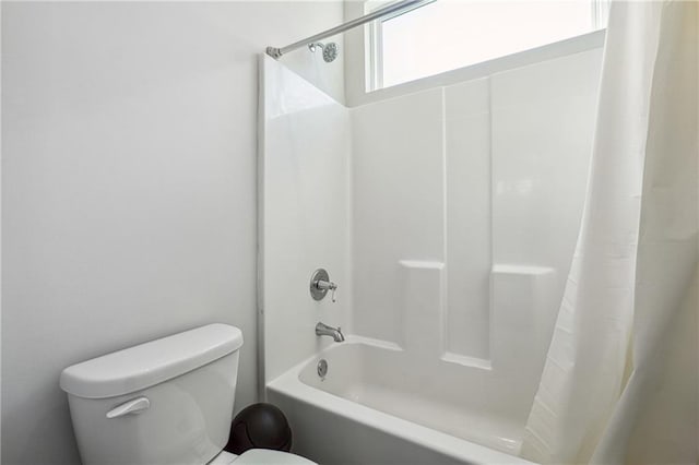 2646 Neighborhood Walk S, Villa Rica, GA 30180 - full bathroom with toilet and shower / bathtub combination with curtain