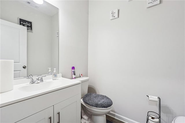 2646 Neighborhood Walk S, Villa Rica, GA 30180 - half bath with toilet, vanity, and visible vents