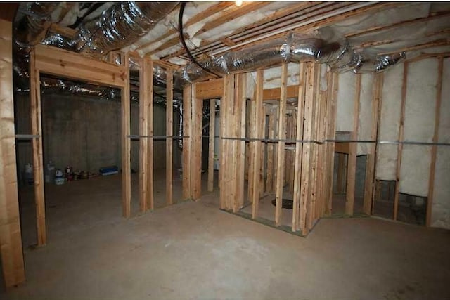 view of basement