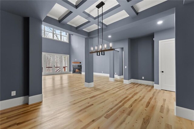 foyer with light hardwood / wood-style floors