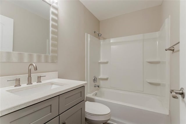 2682 Cavalier Dr, Decatur, GA 30034 - bathroom featuring toilet, vanity, and bathtub / shower combination