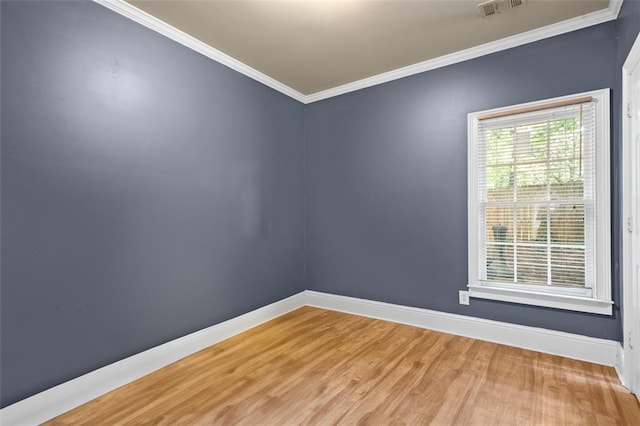 4594 Poplar Rd, Pine Lake, GA 30072 - spare room with crown molding and light wood-type flooring