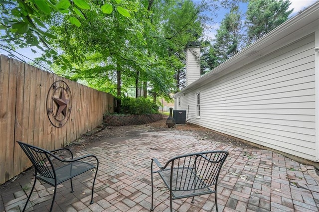 4594 Poplar Rd, Pine Lake, GA 30072 - fenced backyard featuring a patio area
