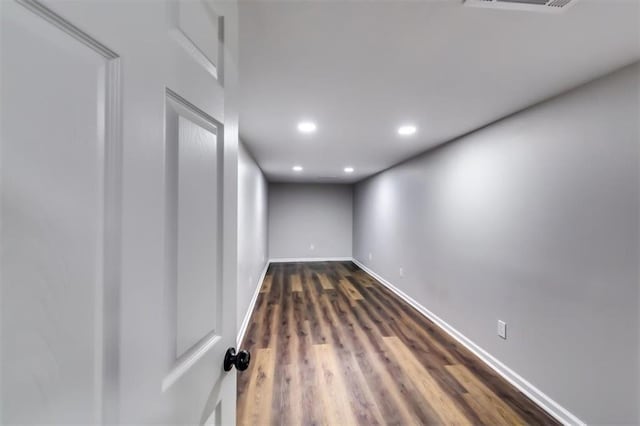 516 Jordan Dr NW, Tucker, GA 30084 - empty room featuring recessed lighting and dark wood-type flooring