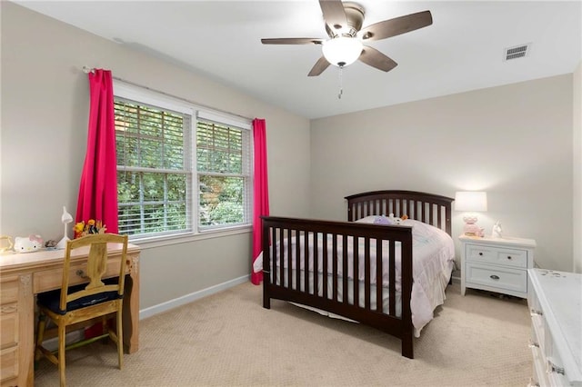 2759 Thomashire Trce, Marietta, GA 30066 - bedroom featuring light carpet, a desk, and a ceiling fan