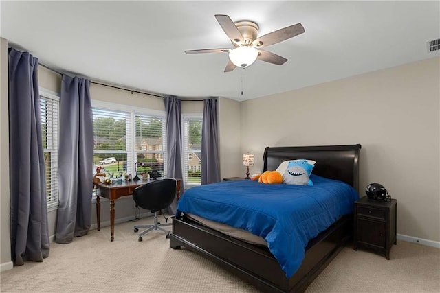 2759 Thomashire Trce, Marietta, GA 30066 - bedroom with light colored carpet and a ceiling fan
