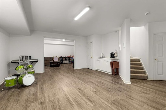 2759 Thomashire Trce, Marietta, GA 30066 - finished below grade area featuring light wood finished floors and stairs