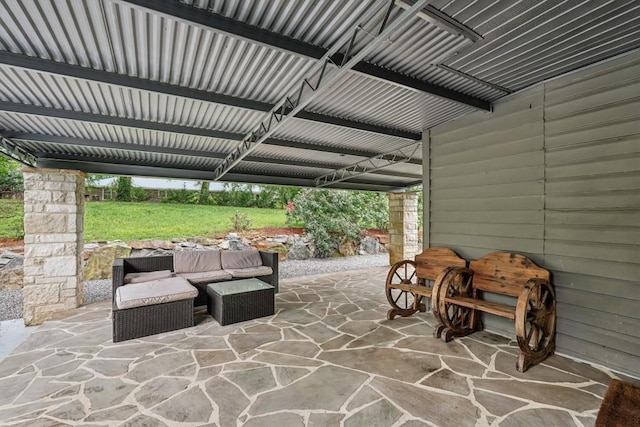 1977 Wee Kirk Rd SE, Atlanta, GA 30316 - back of property featuring a yard, a gate, and a patio area