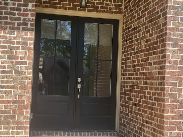 25 Mountain Crest Dr, Oxford, GA 30054 - doorway to property with french doors and brick siding