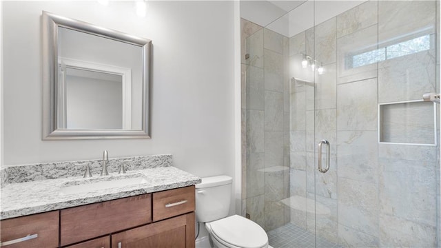 25 Mountain Crest Dr, Oxford, GA 30054 - full bathroom featuring vanity, a stall shower, and toilet
