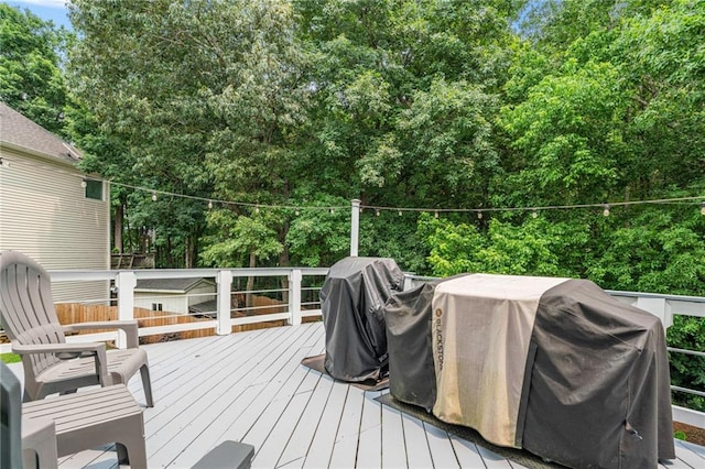 340 Chandler Ct, Sugar Hill, GA 30518 - wooden terrace with area for grilling