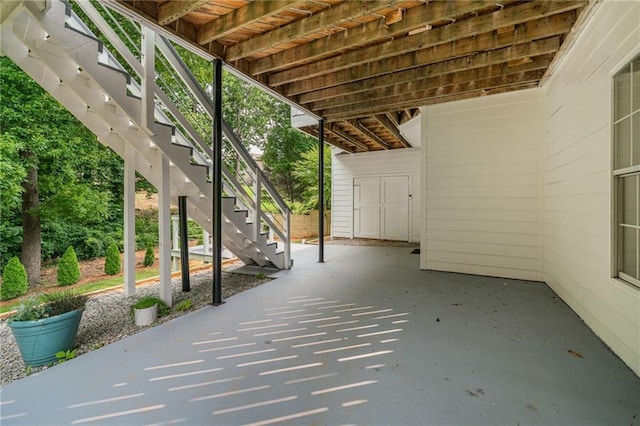 340 Chandler Ct, Sugar Hill, GA 30518 - view of patio / terrace featuring stairway