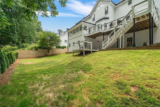 340 Chandler Ct, Sugar Hill, GA 30518 - rear view of property featuring stairs and a deck
