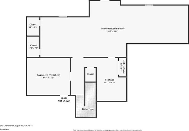 340 Chandler Ct, Sugar Hill, GA 30518 - room layout