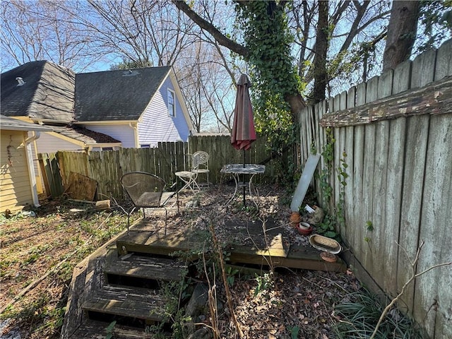 193 Berean Ave SE, Atlanta, GA 30316 - view of yard with a fenced backyard and a wooden deck