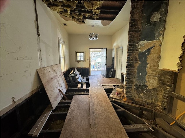 193 Berean Ave SE, Atlanta, GA 30316 - interior space featuring a chandelier and visible vents