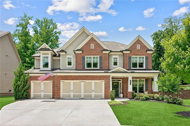 4972 Park Vale Dr, Sugar Hill, GA 30518 - view of front of property featuring an attached garage, driveway, brick siding, and roof with shingles