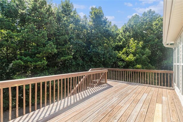 6411 Compass Dr, Flowery Branch, GA 30542 - view of wooden terrace