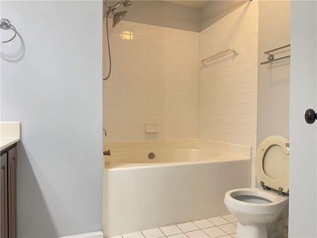795 Abbotts Mill Ct Unit 73, Johns Creek, GA 30097 - full bathroom featuring tile patterned floors, shower / bath combination, and vanity