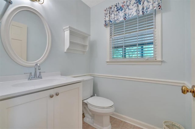 4181 Singing Post Ln NE, Roswell, GA 30075 - bathroom with vanity, toilet, and baseboards
