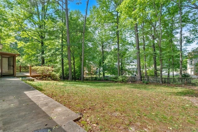 4181 Singing Post Ln NE, Roswell, GA 30075 - view of yard featuring a deck