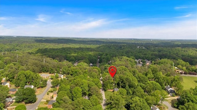 4181 Singing Post Ln NE, Roswell, GA 30075 - aerial view of property and surrounding area featuring a forest