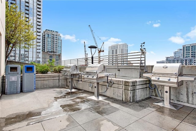 view of patio / terrace with area for grilling