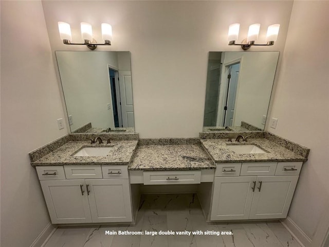 bathroom with vanity