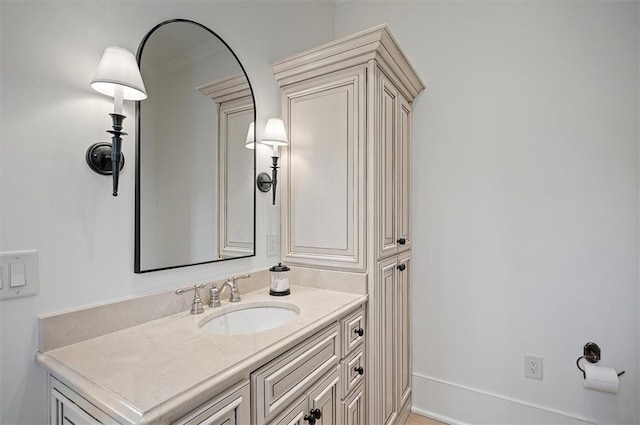 bathroom featuring vanity