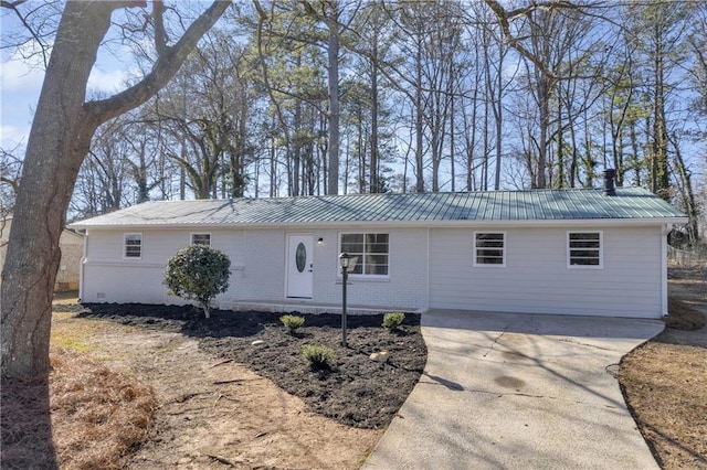 view of ranch-style home