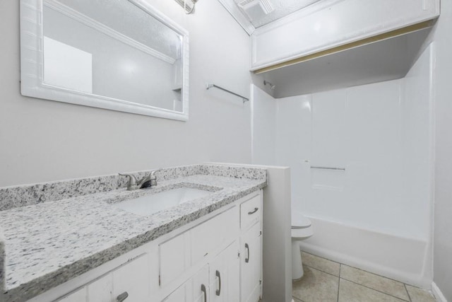 2173 Martin Way, Jonesboro, GA 30236 - full bath featuring toilet, vanity, tub / shower combination, and tile patterned floors