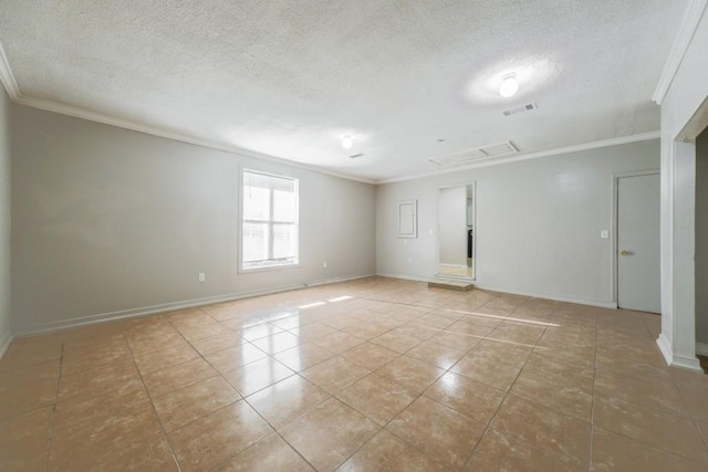 2173 Martin Way, Jonesboro, GA 30236 - unfurnished room with ornamental molding, a textured ceiling, light tile patterned flooring, and baseboards