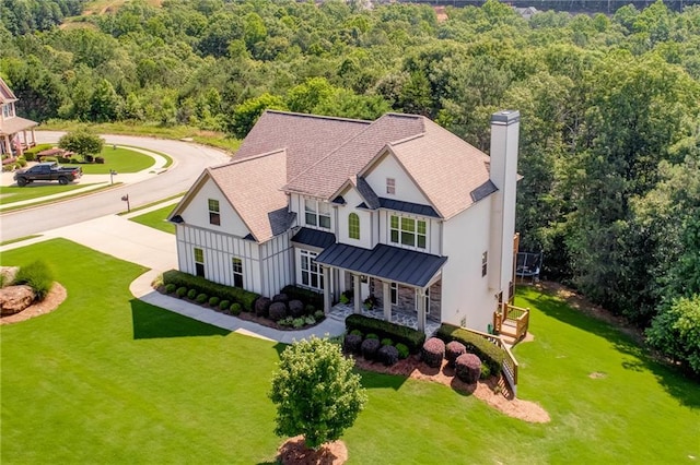 birds eye view of property