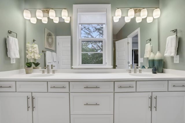 bathroom with vanity