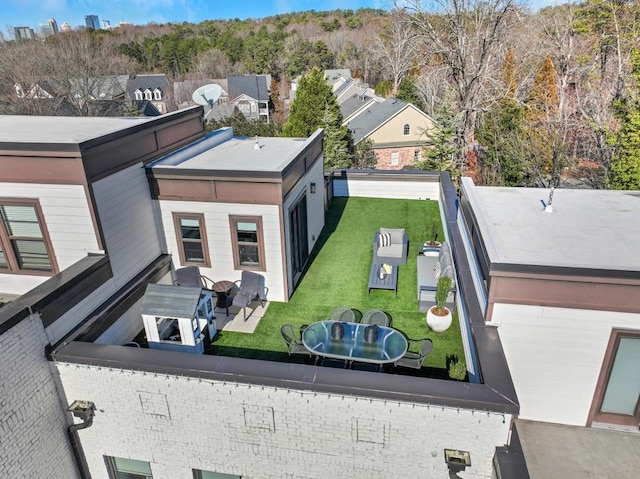 birds eye view of property