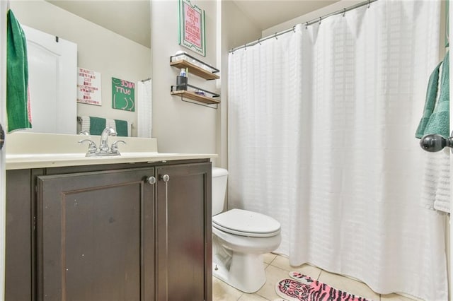 3060 Mccannon Mill Dr, Dacula, GA 30019 - bathroom featuring tile patterned floors, toilet, and vanity