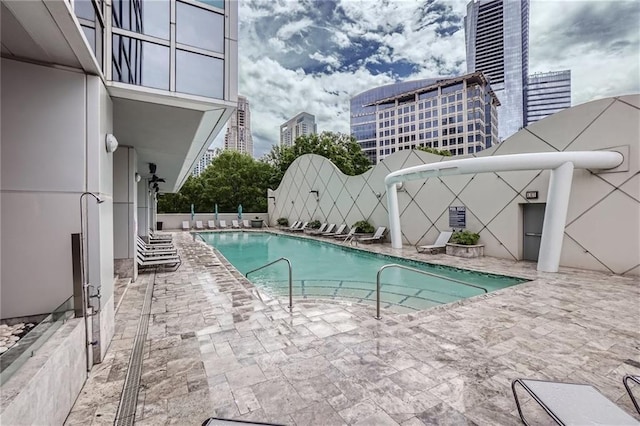 3338 Peachtree Rd NE Unit 1507, Atlanta, GA 30326 - community pool with a patio and a view of city