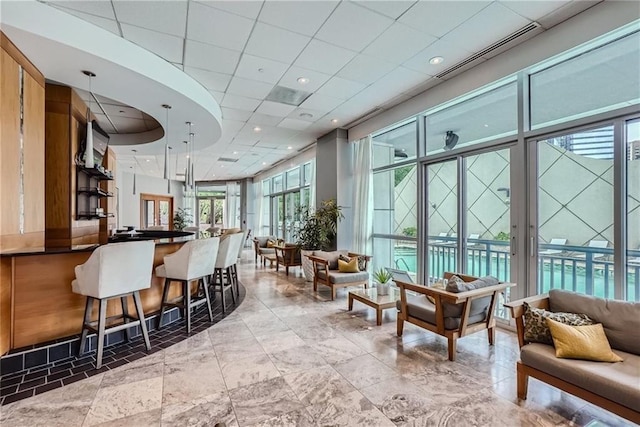 3338 Peachtree Rd NE Unit 1507, Atlanta, GA 30326 - lobby with a drop ceiling