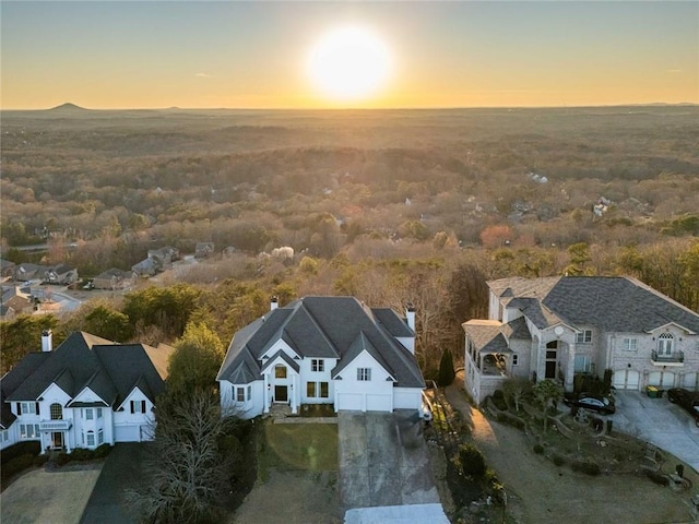 drone / aerial view featuring a residential view