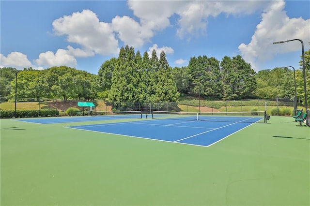 view of sport court